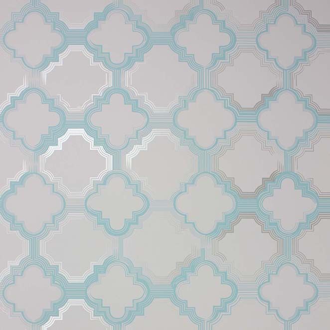 Osborne & Little Quatrefoil 2 Wallpaper W6599-02