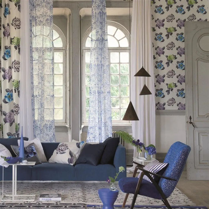 Designers Guild Pavonia Cobalt Wallpaper P601/03