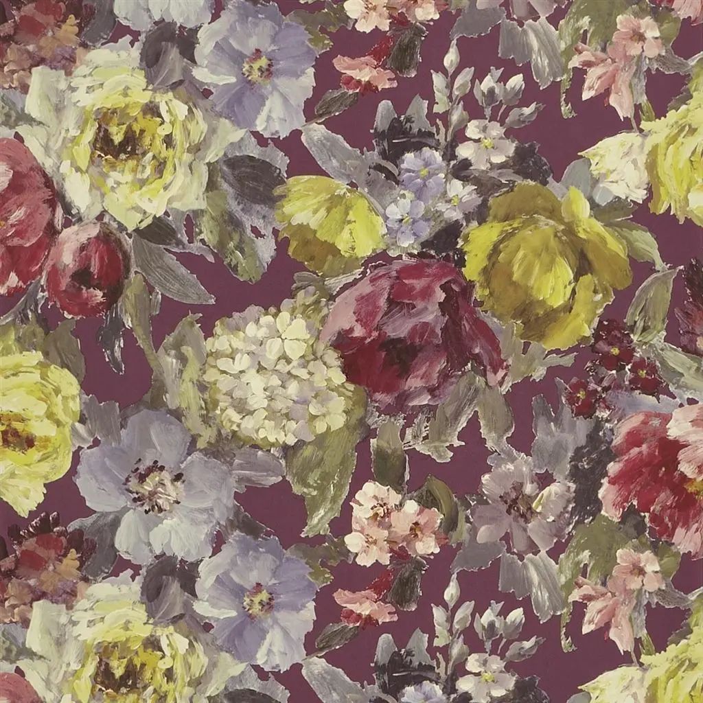 Designers Guild Roseto Damson Wallpaper PDG675/04