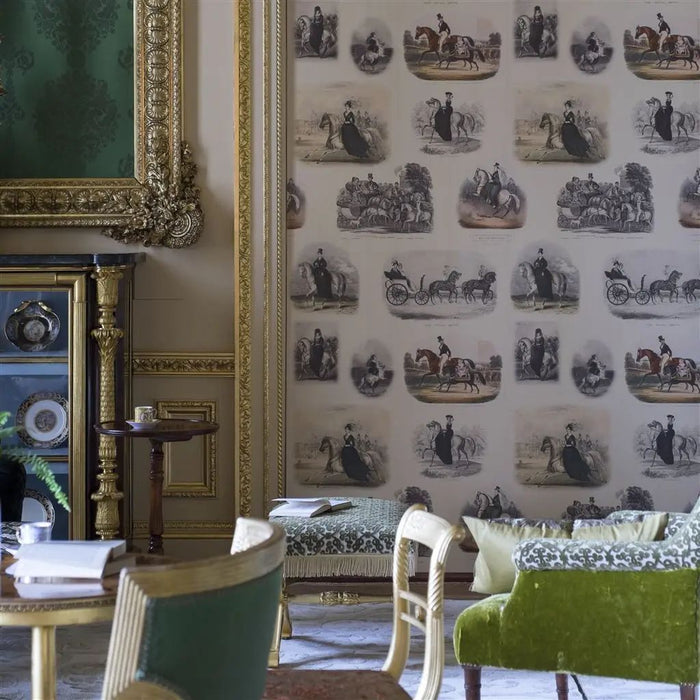 Royal Collection Royal Promenade Linen Wallpaper PRC670/01