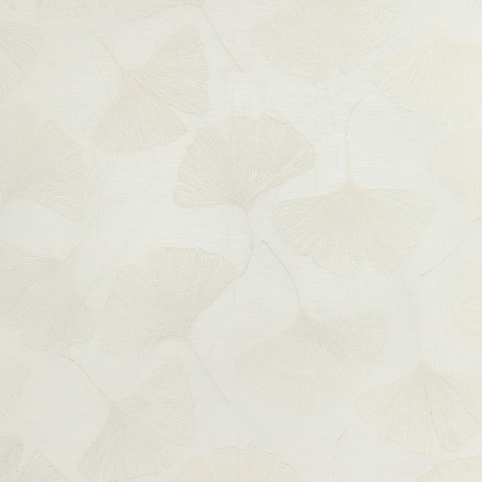 Kravet Couture Gingko Leaf Pearl Fabric 4949.1116.0