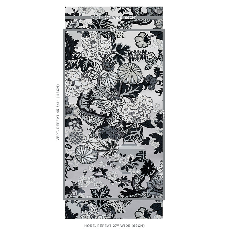 Schumacher Chiang Mai Dragon Smoke Wallpaper 5001066