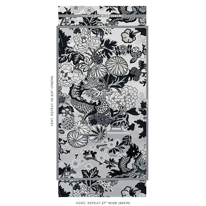 Schumacher Chiang Mai Dragon Smoke Wallpaper 5001066