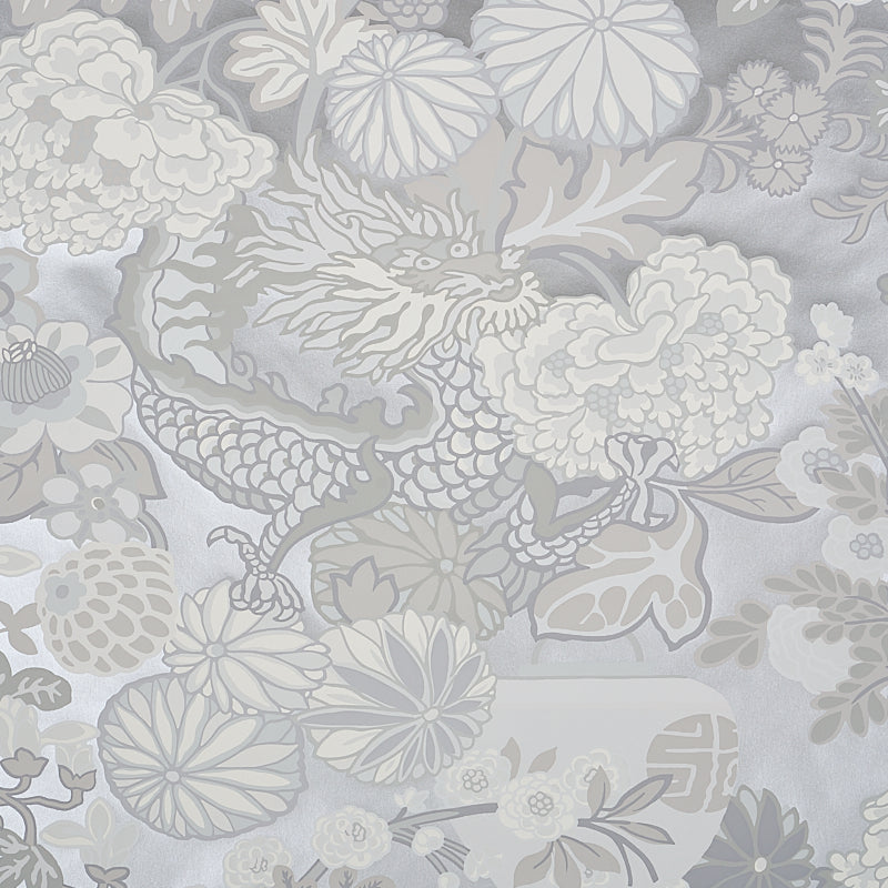 Schumacher Chiang Mai Dragon Limestone Wallpaper 5001068