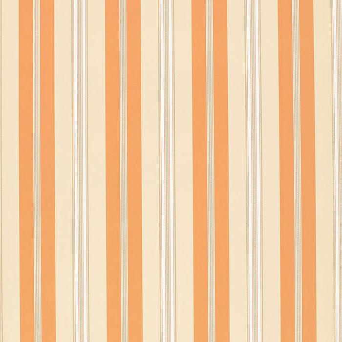 Schumacher Chalon Stripe Coral Wallpaper 5002485