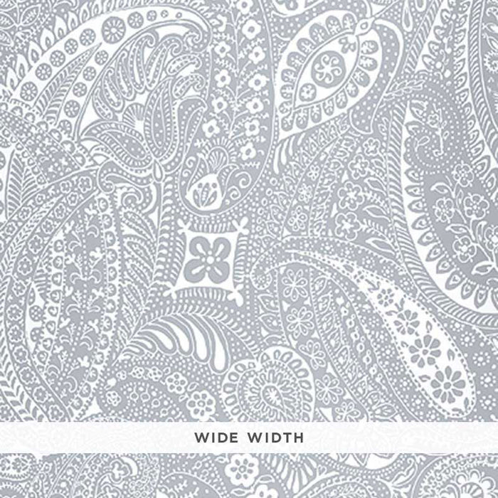 Schumacher Paisley Print Grey Wallpaper 5003190