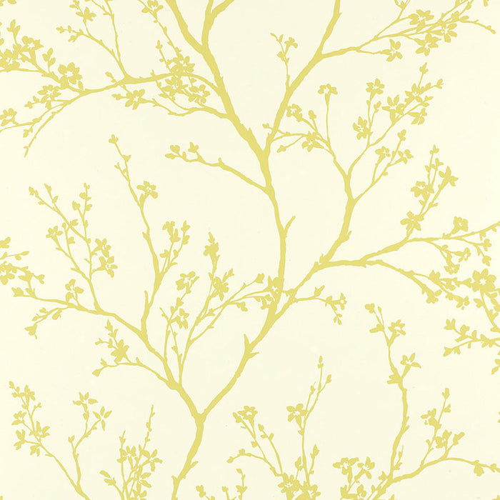 Schumacher Twiggy Soft Chartreuse Wallpaper 5003342