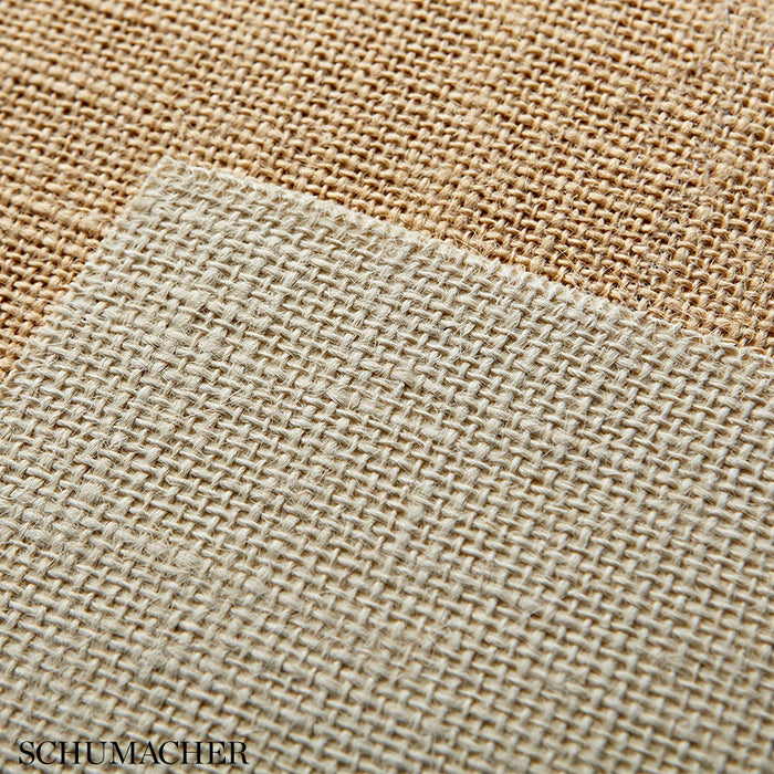 Schumacher Adhafera Ground Straw Wallpaper 5003581