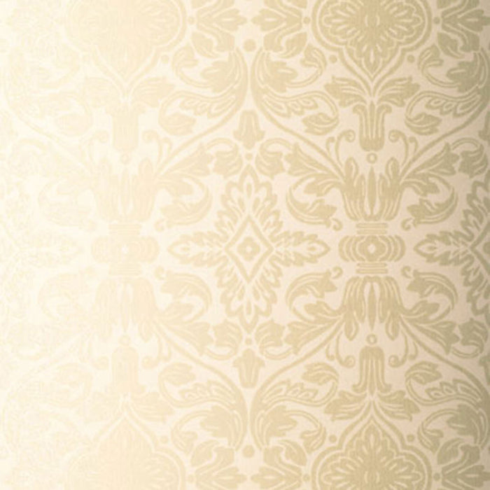 Schumacher Varenna Damask Sand Wallpaper 5003600