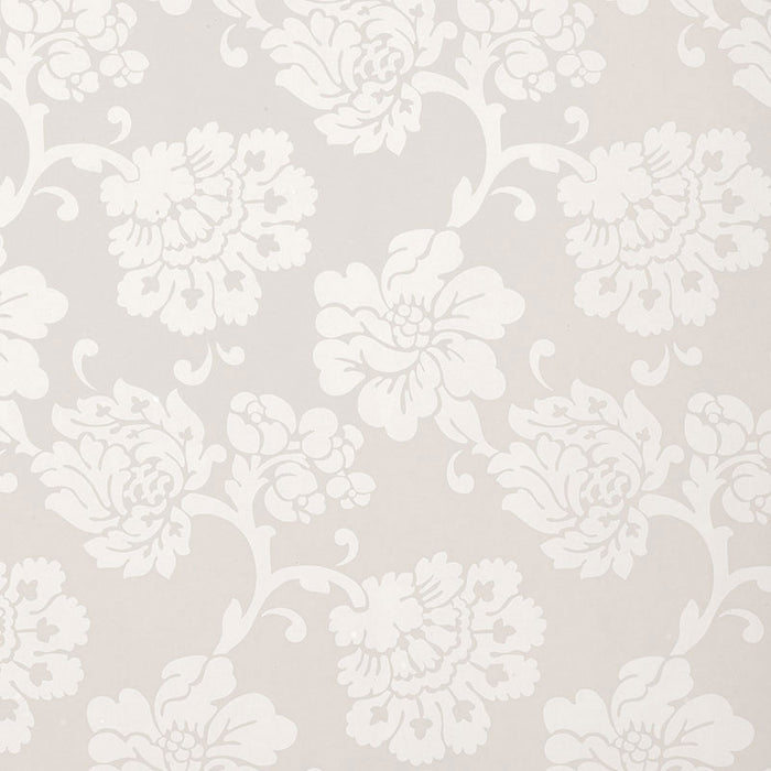 Schumacher Albero Floreale Damask Grey Wallpaper 5003624