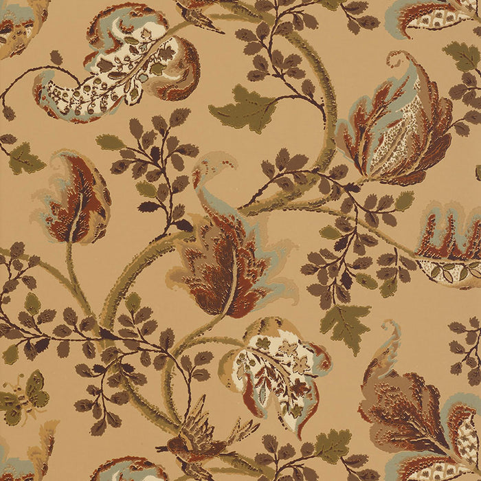 Schumacher Fox Hollow Honey And Smoke Wallpaper 5004103