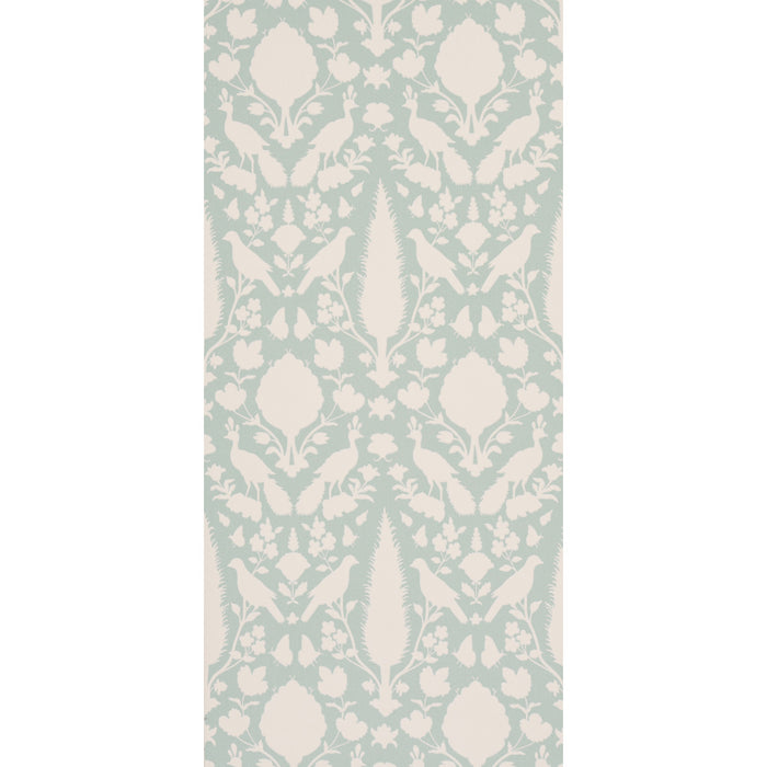 Schumacher Chenonceau Aquamarine Wallpaper 5004122