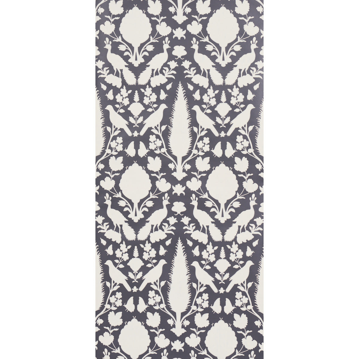 Schumacher Chenonceau Charcoal Wallpaper 5004123