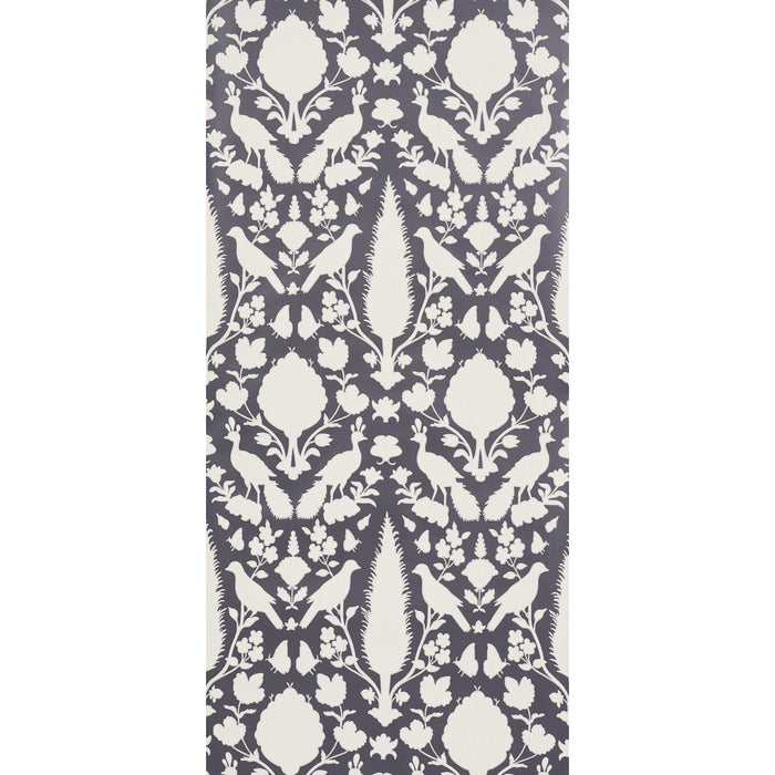 Schumacher Chenonceau Charcoal Wallpaper 5004123