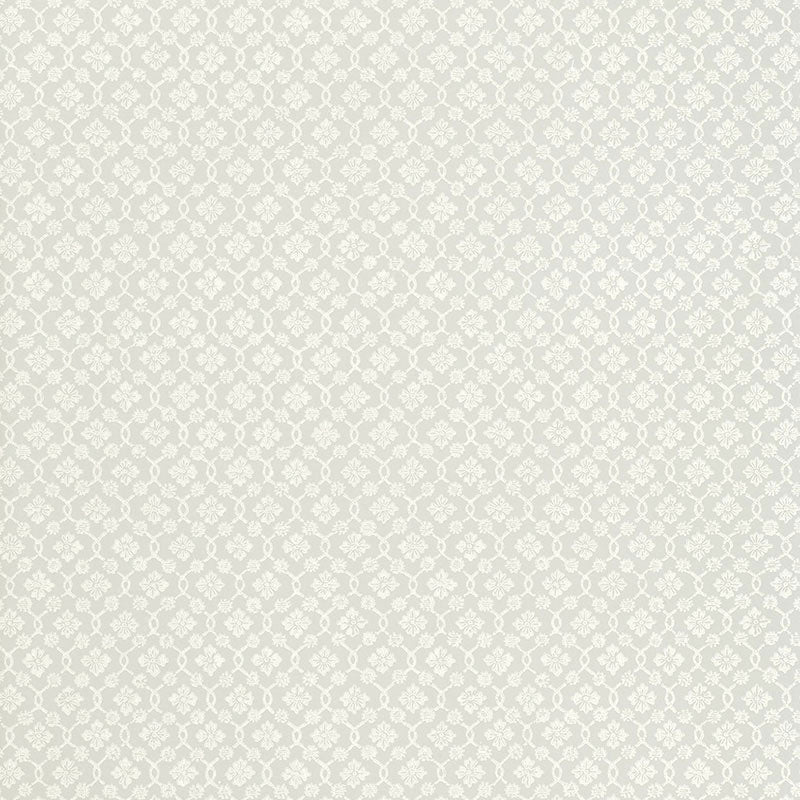 Schumacher Harbury Trellis Dove Wallpaper 5004141