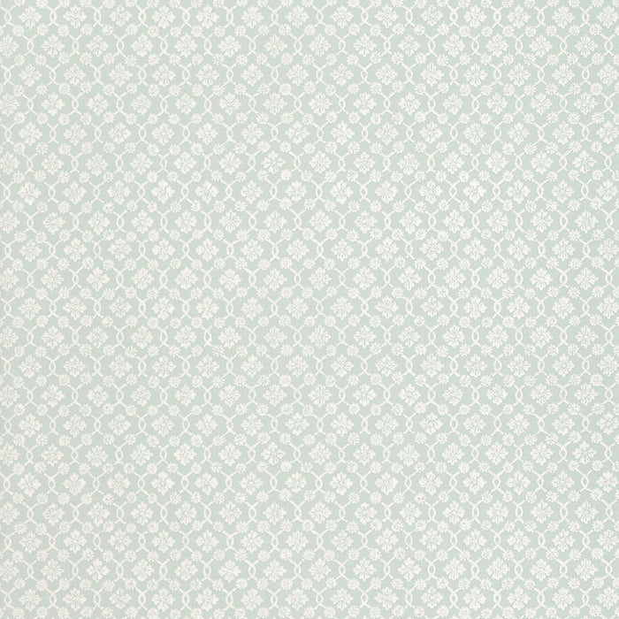 Schumacher Harbury Trellis Aqua Wallpaper 5004142