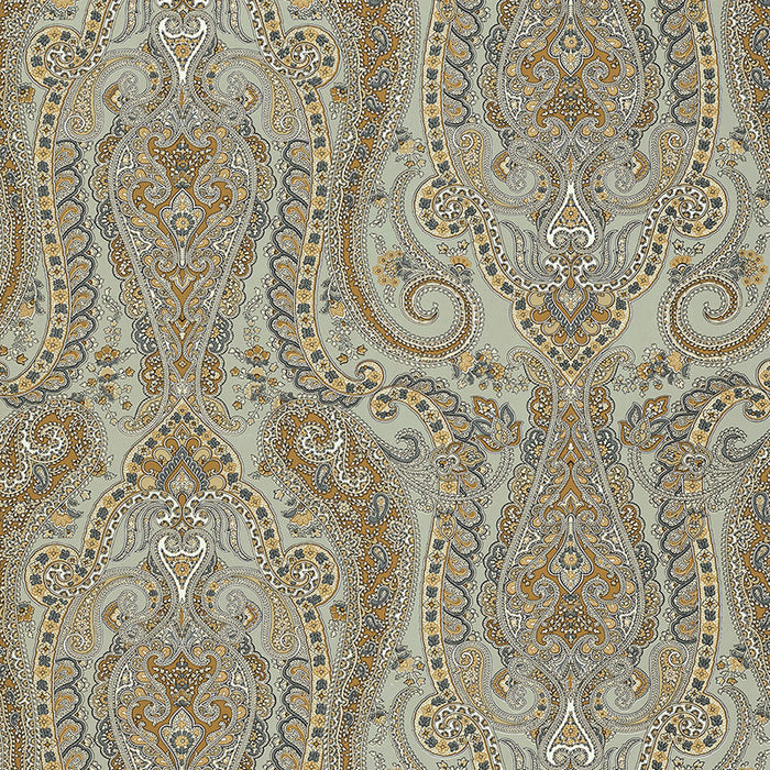 Schumacher Isabella Paisley Mineral Wallpaper 5004180