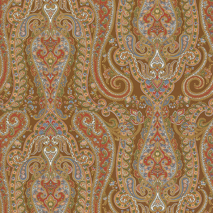 Schumacher Isabella Paisley Mink Wallpaper 5004181