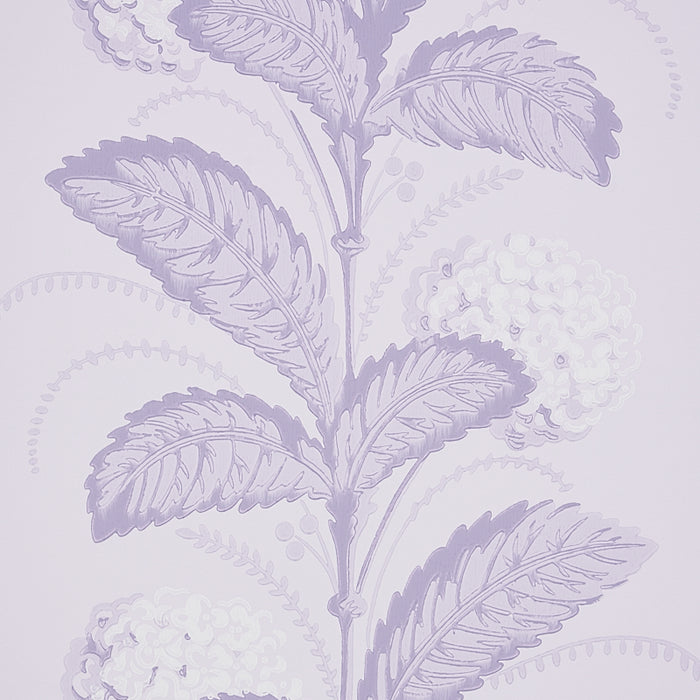 Schumacher Hydrangea Drape Lilac Wallpaper 5004457