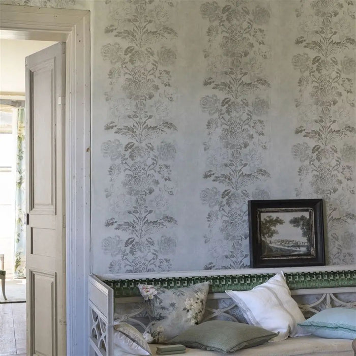 Designers Guild Damasco Slate Wallpaper PDG674/04