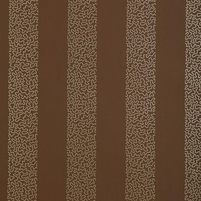 Schumacher Beekman Stripe Truffle Wallpaper 5004573