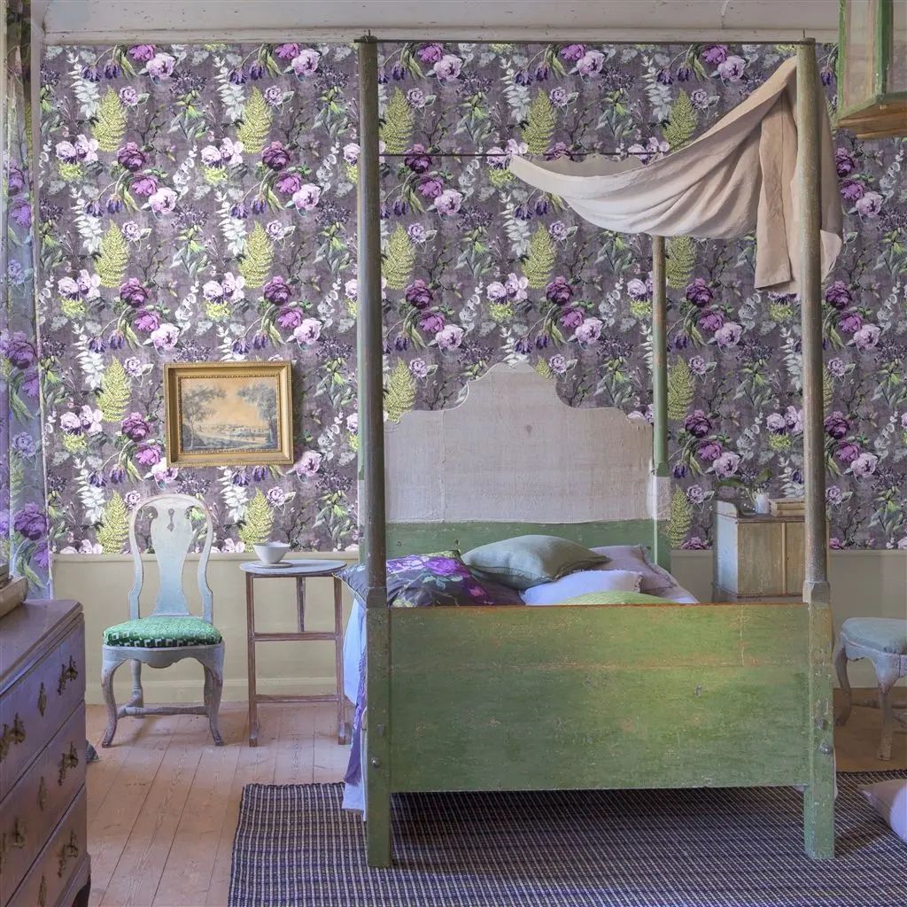 Designers Guild Tulipani Amethyst Wallpaper PDG678/02