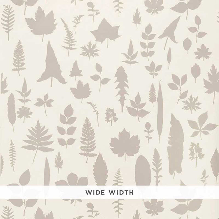 Schumacher Leaves Platinum Wallpaper 5005020