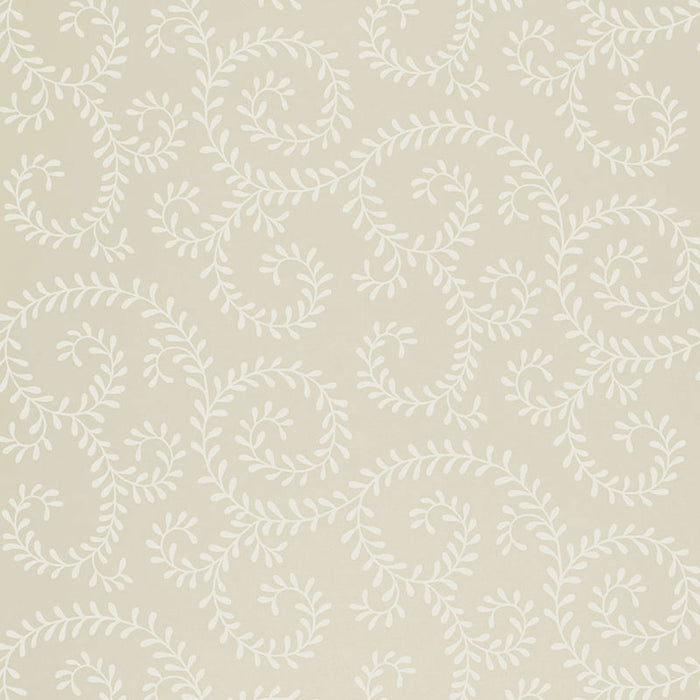 Schumacher Leafy Scroll Bone Wallpaper 5005091