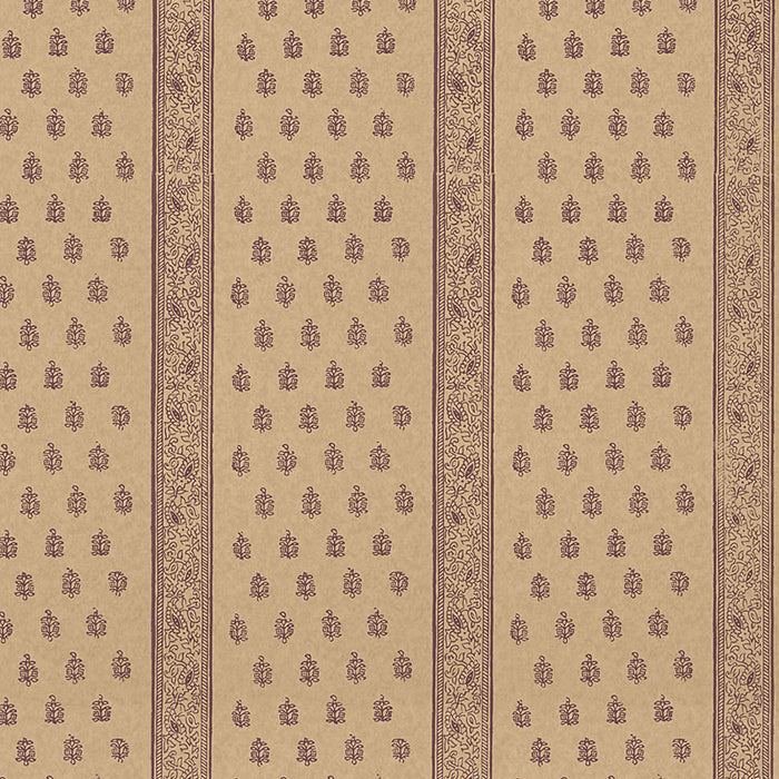 Schumacher Katsura Stripe Aubergine Wallpaper 5005203