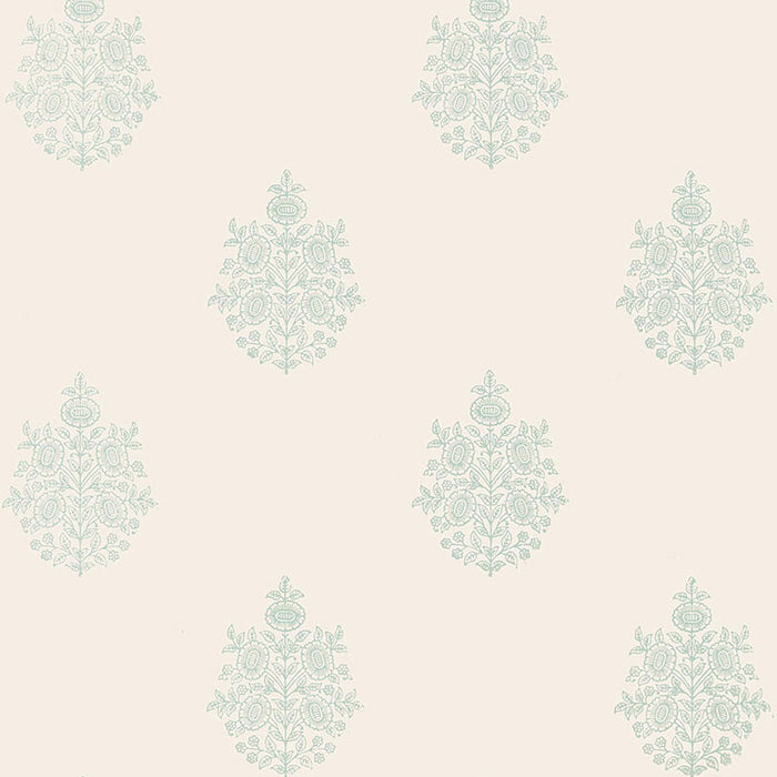 Schumacher Asara Flower Water Blue Wallpaper 5005322