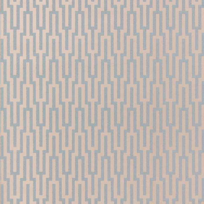 Schumacher Metropolitan Fret Moonstone Wallpaper 5005891