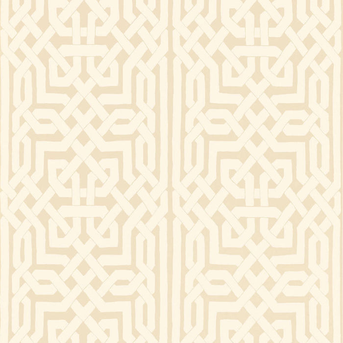 Schumacher Malaga Flax Wallpaper 5005930