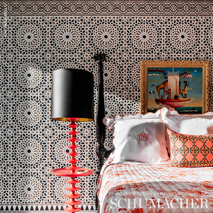 Schumacher Nasrid Palace Mosaic Mica Wallpaper 5005961