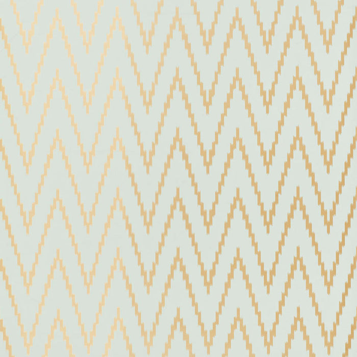 Schumacher Kasari Ikat Aquamarine Wallpaper 5005991