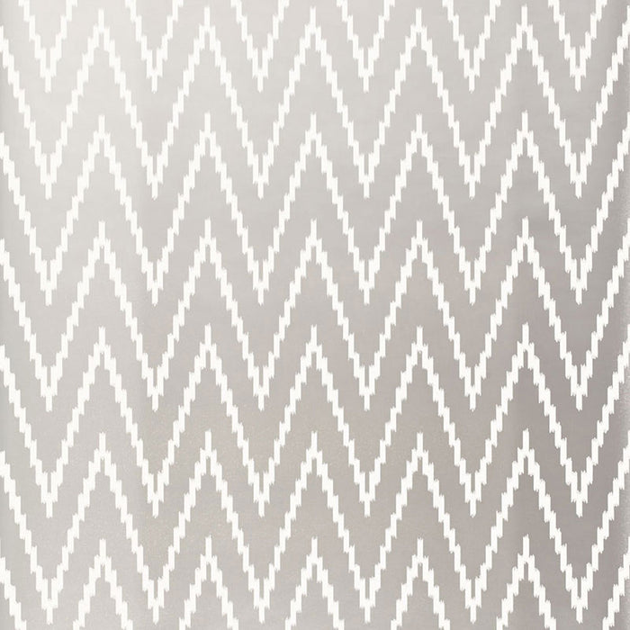 Schumacher Kasari Ikat Silver Wallpaper 5005993