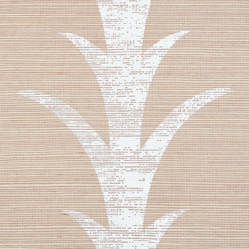 Schumacher Acanthus Stripe Sisal Fog & Chalk Wallpaper 5006052