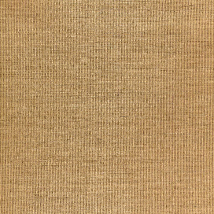 Schumacher Harshaw Pinstripe Sisal Pecan Wallpaper 5006163