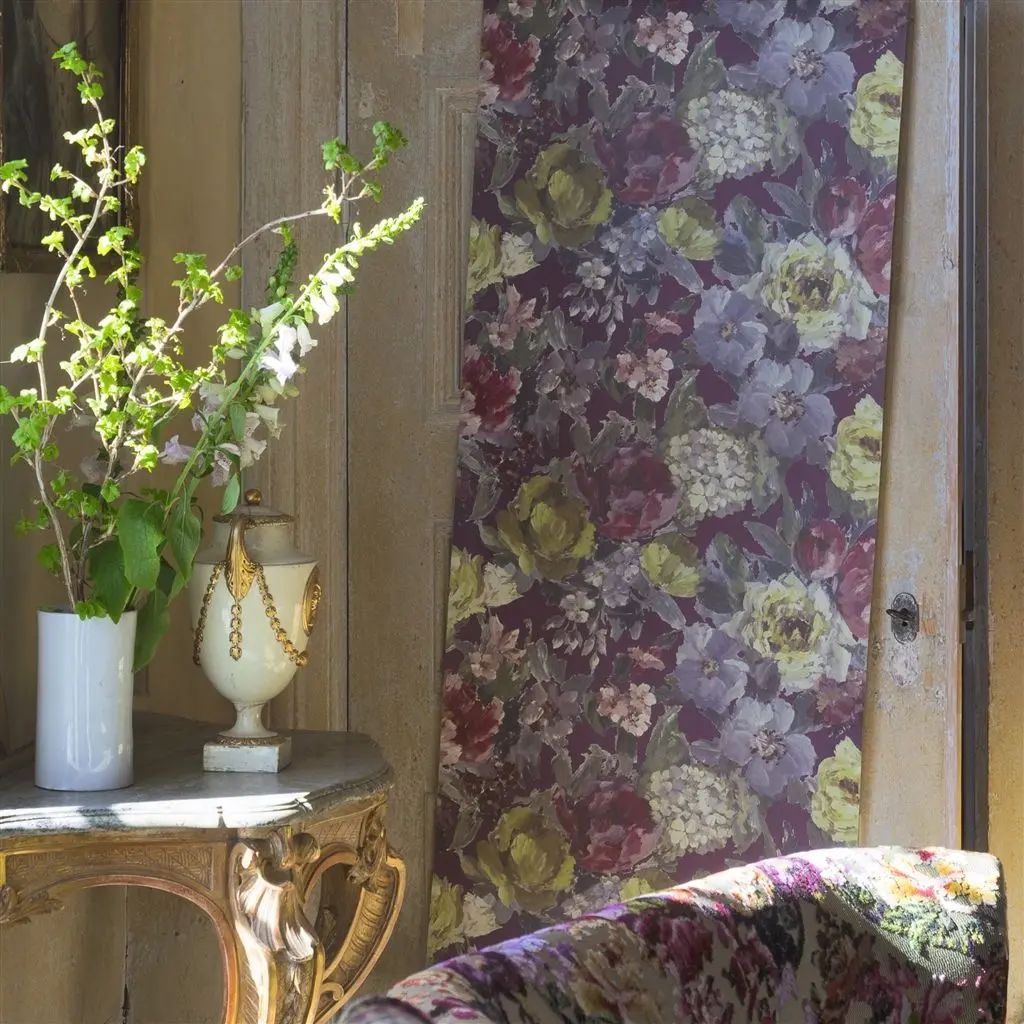 Designers Guild Roseto Damson Wallpaper PDG675/04