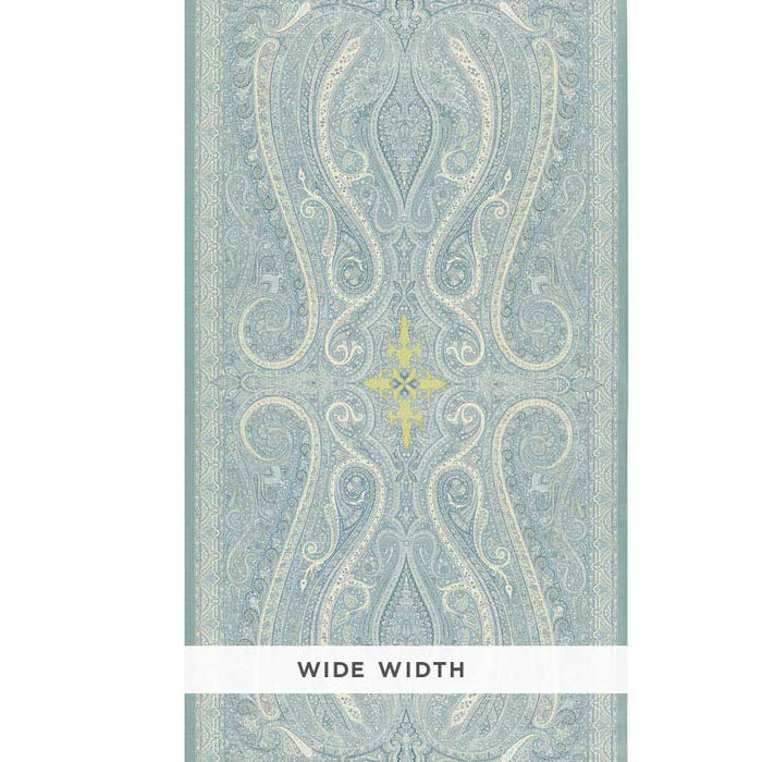 Schumacher Pasha Paisley Sky Wallpaper 5006600