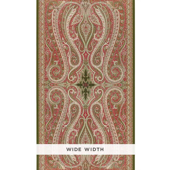 Schumacher Pasha Paisley Pomegranate Wallpaper 5006601