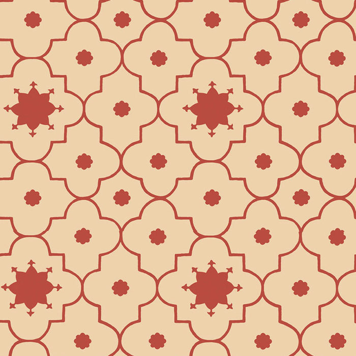 Schumacher Taj Trellis Pomegranate Wallpaper 5006622