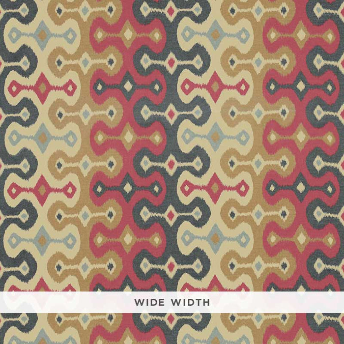 Schumacher Darya Ikat Sidewall Spice Wallpaper 5006651