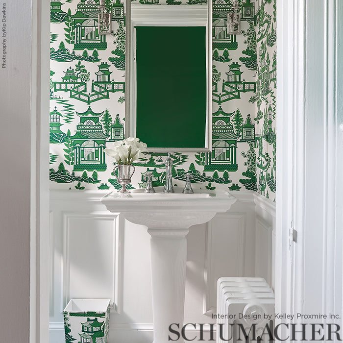 Schumacher Nanjing Jade Wallpaper 5006912