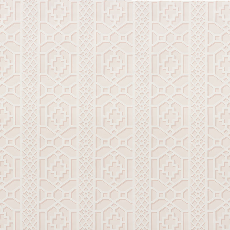 Schumacher Zanzibar Trellis Blush Wallpaper 5006944