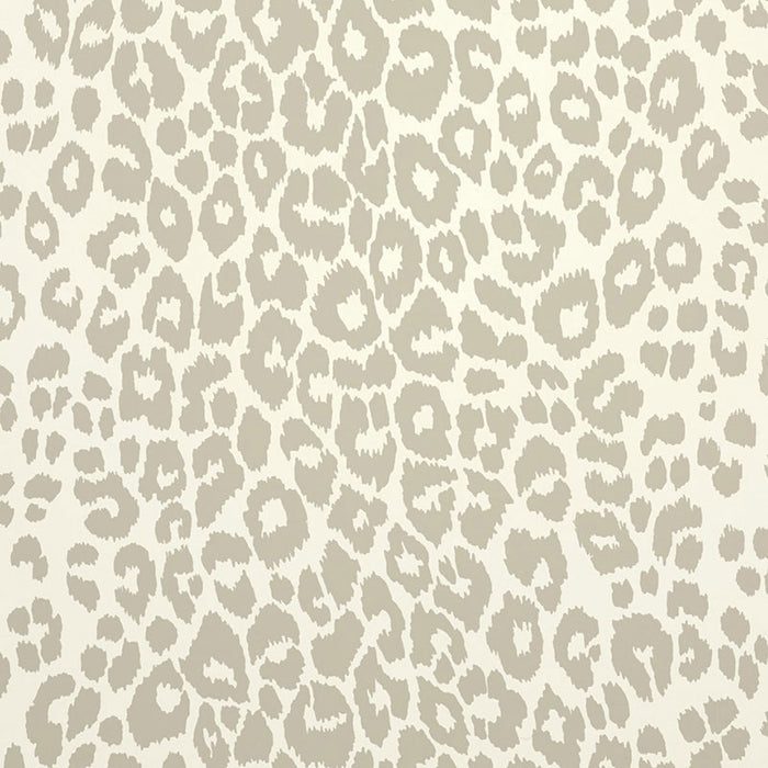 Schumacher Iconic Leopard Linen Wallpaper 5007011