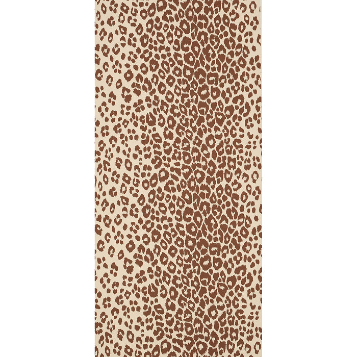 Schumacher Iconic Leopard Brown On Neutral Wallpaper 5007019