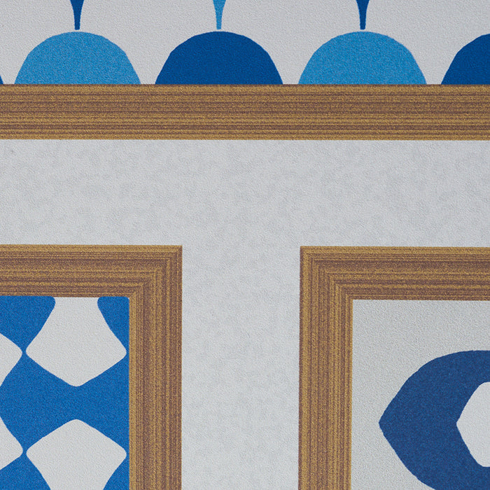 Schumacher Robinchon Panel B Blue Wallpaper 5007111