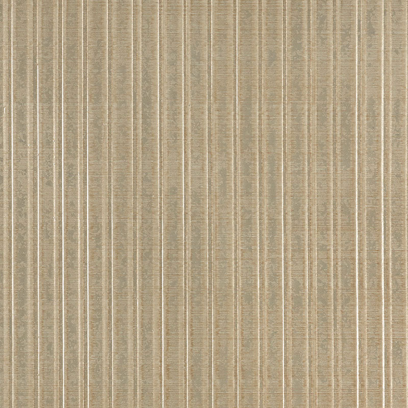 Schumacher Galvanized Rib Burnished Gold Wallpaper 5007362