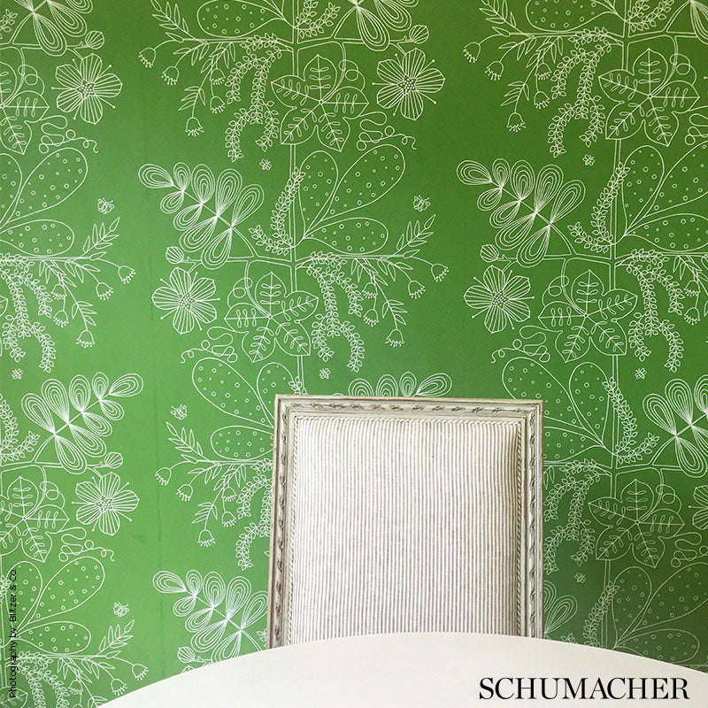 Schumacher Blommen Leaf Wallpaper 5007492