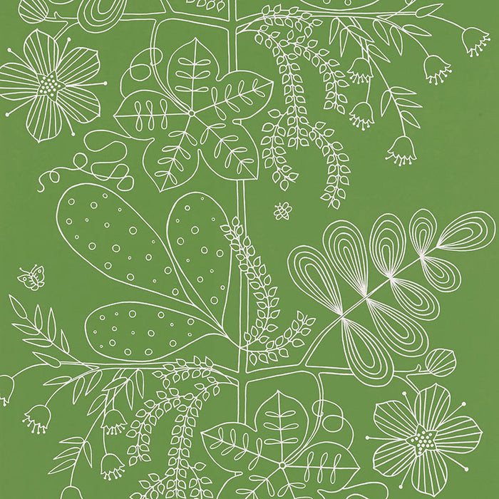 Schumacher Blommen Leaf Wallpaper 5007492